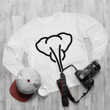 Load image into Gallery viewer, Loxodonté White Crewneck Sweatshirt