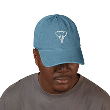 Load image into Gallery viewer, Loxodonté Embroidered Denim Cap