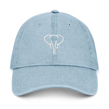 Load image into Gallery viewer, Loxodonté Embroidered Denim Cap